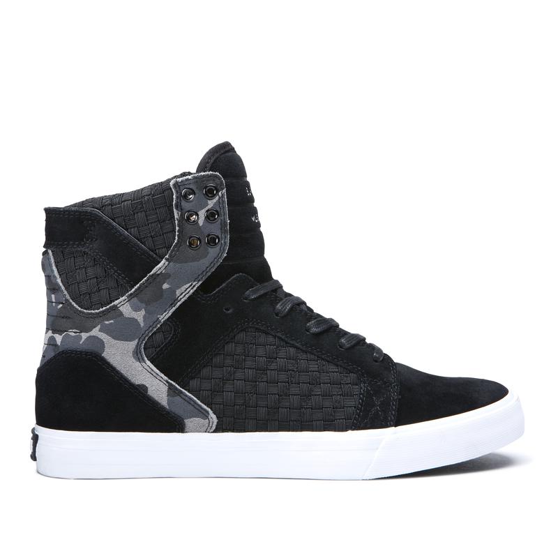 Supra SKYTOP Sneaker High Damen Schwarz / Camouflage Online Kaufen TOIQN6309